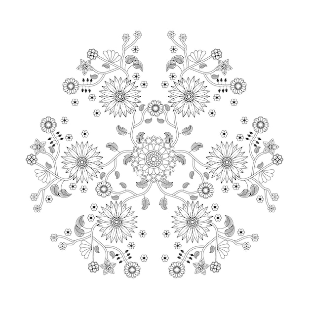 Haftowana serwetka z ludowym wzorem